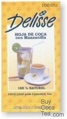 Delisse Coca Tea with Chamomile (100 Tea Bags)
